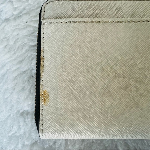 Kate Spade Stacie Color Block Beige/Black Zip Around Long Wallet - Picture 12 of 12